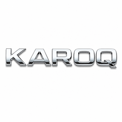 Karoq Krom Bagaj Yazısı Skoda Uyumlu