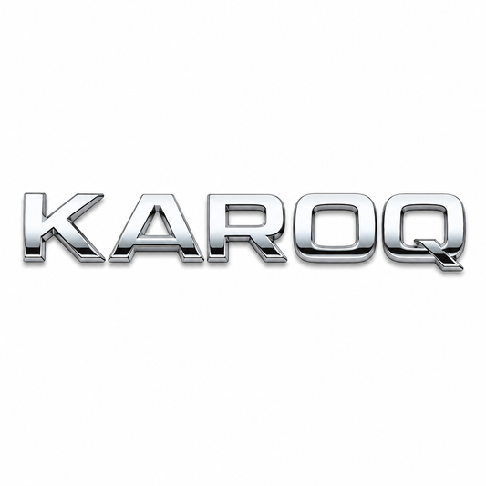 Karoq Krom Bagaj Yazısı Skoda Uyumlu