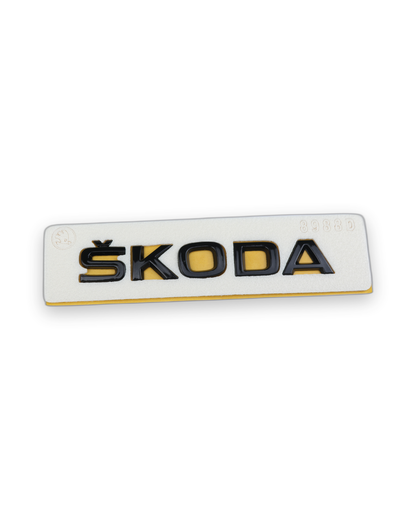Skoda Siyah Bagaj Yazısı Skoda Uyumlu