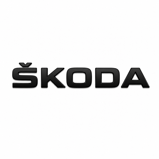 Skoda Siyah Bagaj Yazısı Skoda Uyumlu