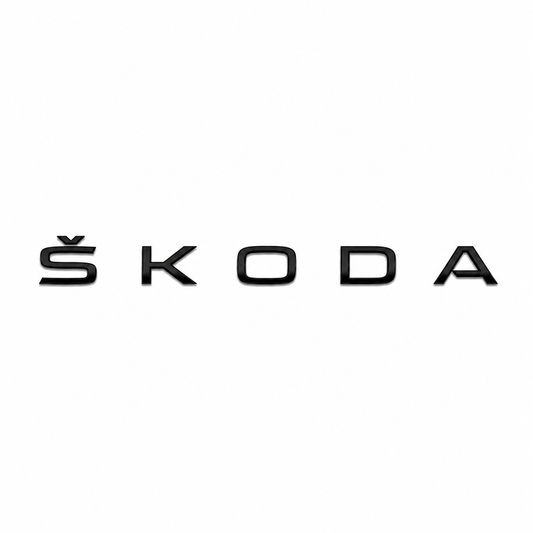 Skoda Siyah Bagaj Yazısı Skoda Uyumlu