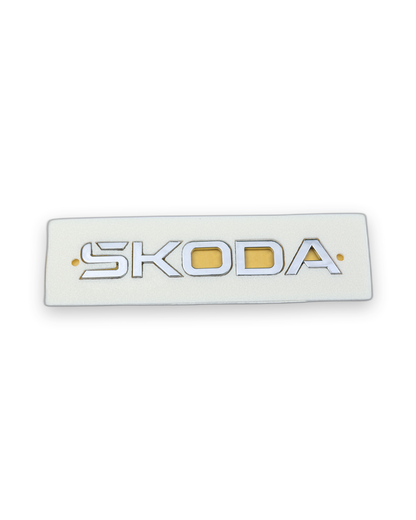 Skoda Küçük Krom Bagaj Yazısı Skoda Uyumlu