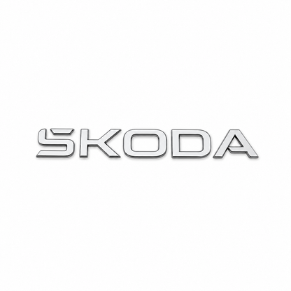 Skoda Küçük Krom Bagaj Yazısı Skoda Uyumlu