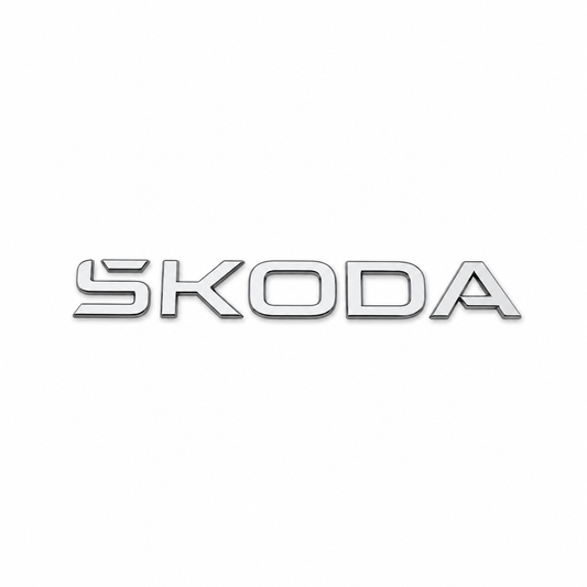 Skoda Küçük Krom Bagaj Yazısı Skoda Uyumlu