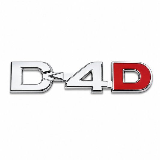 D4D Kırmızı Bagaj Yazısı Toyota Uyumlu