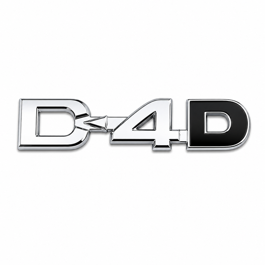 D4D Siyah Bagaj Yazısı Toyota Uyumlu