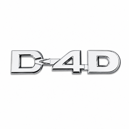 D4D Krom Bagaj Yazısı Toyota Uyumlu