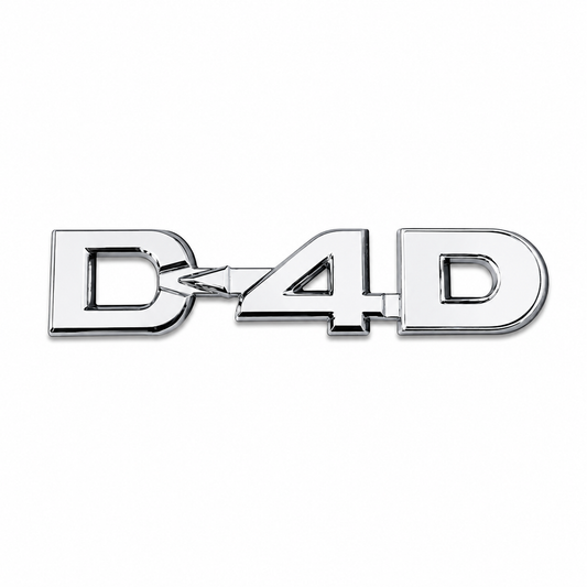 D4D Krom Bagaj Yazısı Toyota Uyumlu