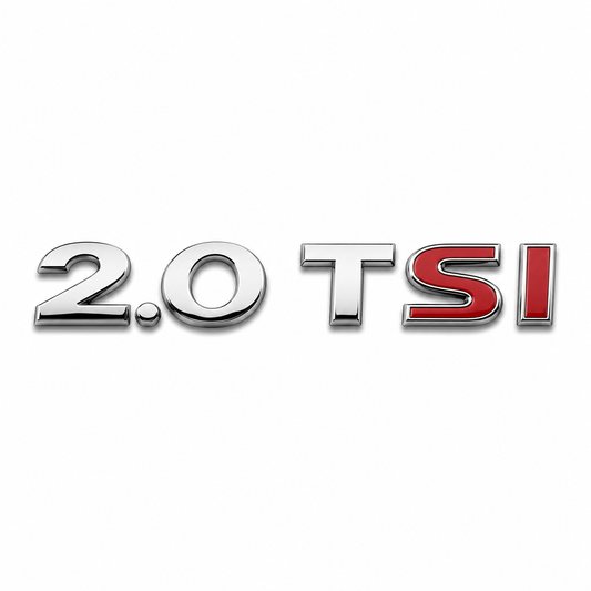 2.0 TSI Kırmızı Bagaj Yazısı Volkswagen Uyumlu