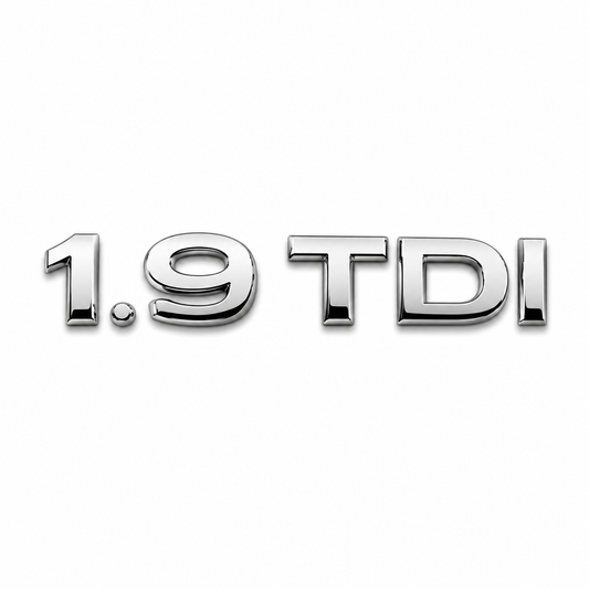 1.9 TDI Volkswagen 1.9 TDI yazısı Krom Bagaj Yazısı Volkswagen Uyumlu