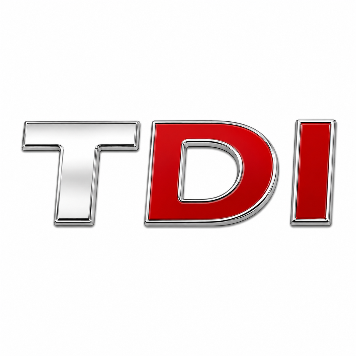 TDI Kırmızı Bagaj Yazısı Volkswagen Uyumlu