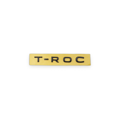 T-Roc Volkswagen T-Roc yazısı Siyah Bagaj Yazısı Volkswagen Uyumlu