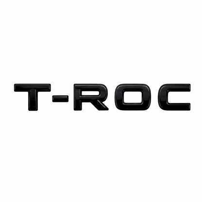 T-Roc Volkswagen T-Roc yazısı Siyah Bagaj Yazısı Volkswagen Uyumlu