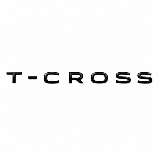 T-CROSS Siyah Bagaj Yazısı Volkswagen Uyumlu