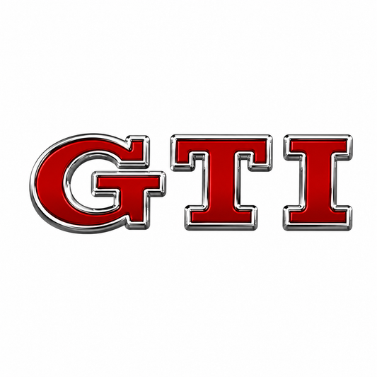 GTI Kırmızı Bagaj Yazısı Volkswagen Uyumlu