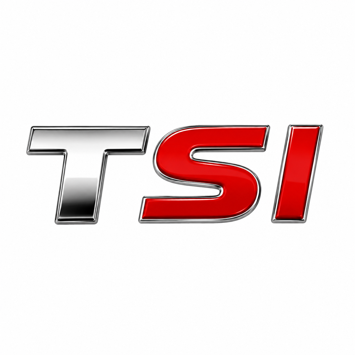 TSI İki Kırmızı Bagaj Yazısı Volkswagen Uyumlu