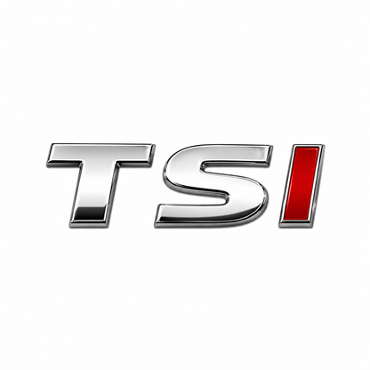 TSI Tek yazı Kırmızı Bagaj Yazısı Volkswagen Uyumlu
