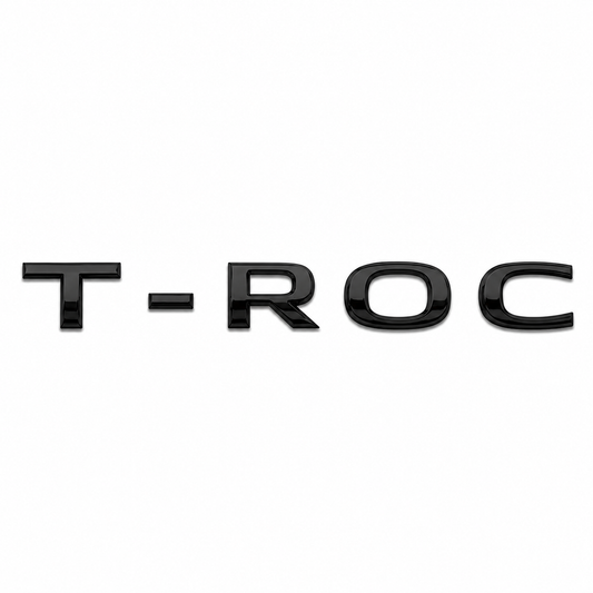 T-ROC 220x23 mm Siyah Bagaj Yazısı Volkswagen Uyumlu