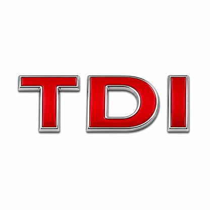 TDI Kırmızı Bagaj Yazısı Volkswagen Uyumlu