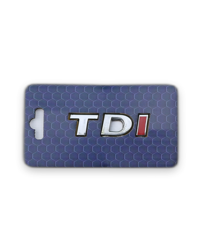 TDI Tek yazı Kırmızı Bagaj Yazısı Volkswagen Uyumlu