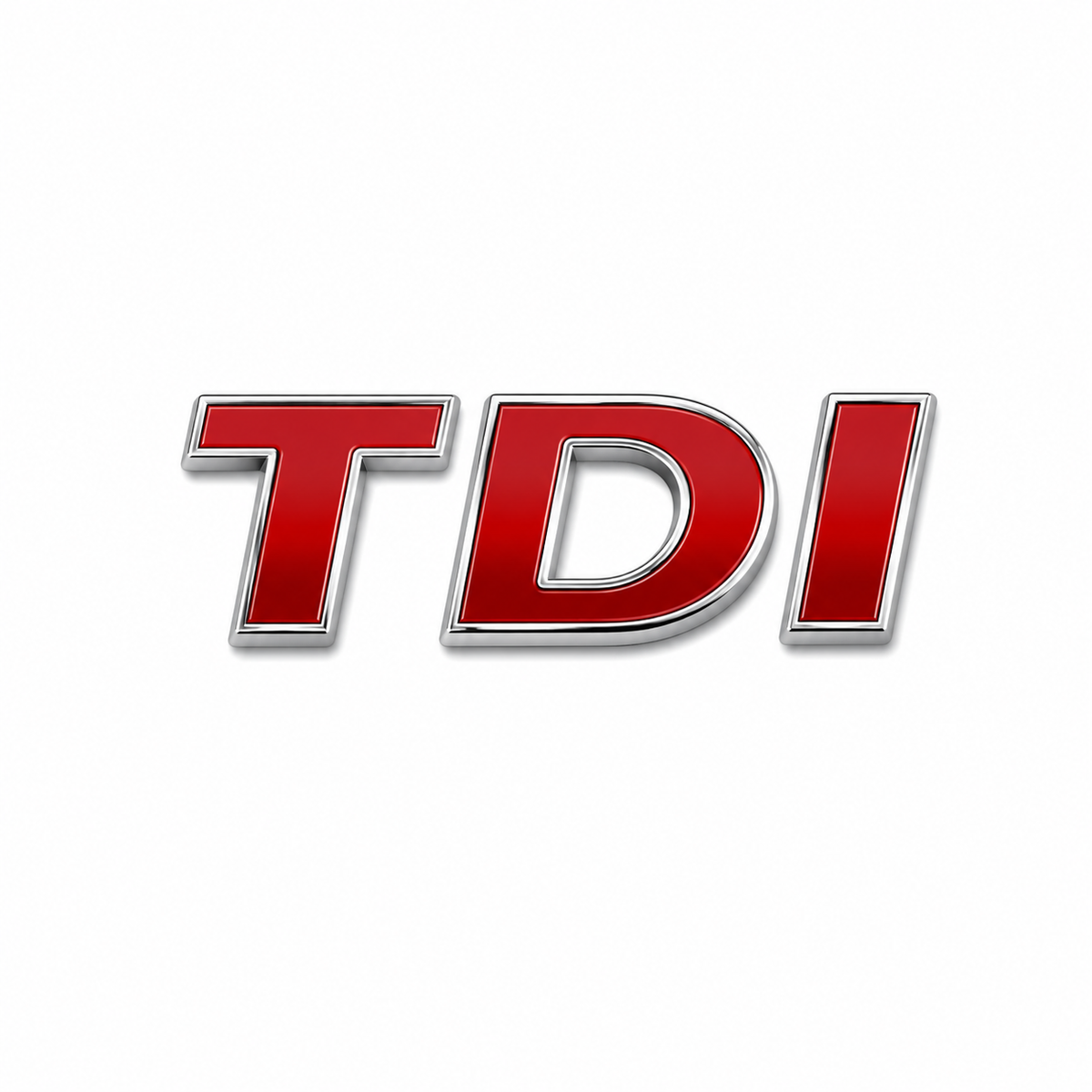 TDI Kırmızı Bagaj Yazısı Volkswagen Uyumlu