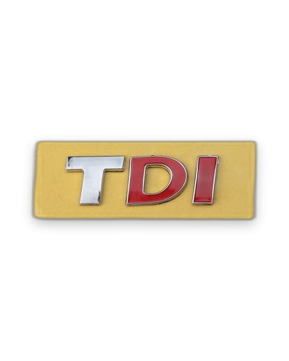 TDI İki kırmızı yazı Kırmızı Bagaj Yazısı Volkswagen Uyumlu