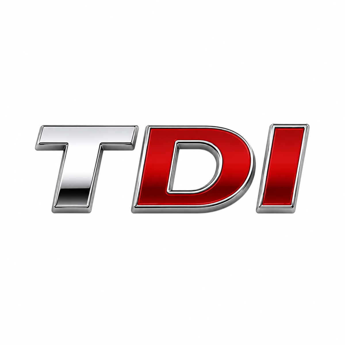 TDI İki kırmızı yazı Kırmızı Bagaj Yazısı Volkswagen Uyumlu