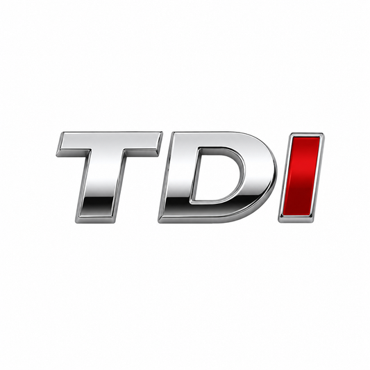 TDI Tek Kırmızı Bagaj Yazısı Volkswagen Uyumlu