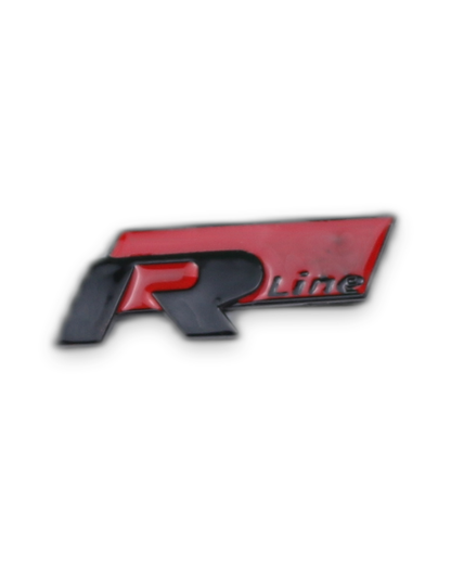 R Line Siyah Kırmızı Bagaj Yazısı Volkswagen Uyumlu