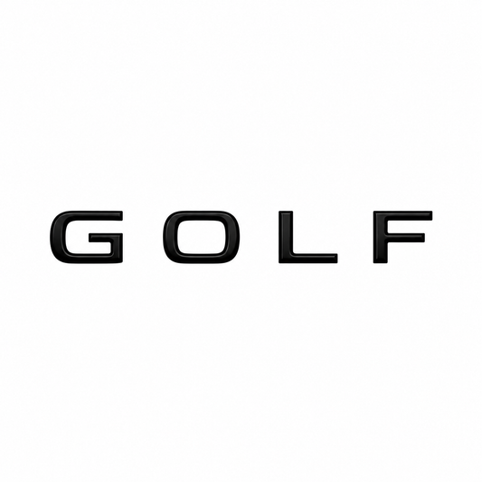 Golf Uzun Siyah Bagaj Yazısı Volkswagen Uyumlu