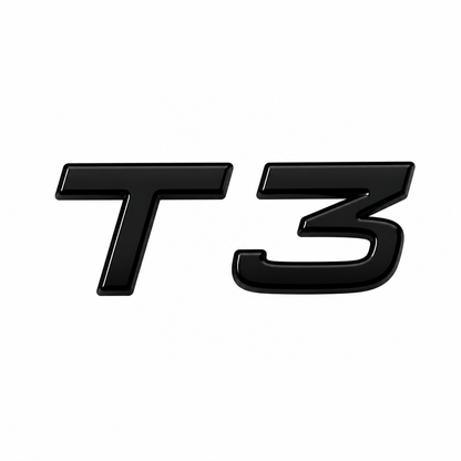 T3 Siyah Bagaj Yazısı Volvo Uyumlu