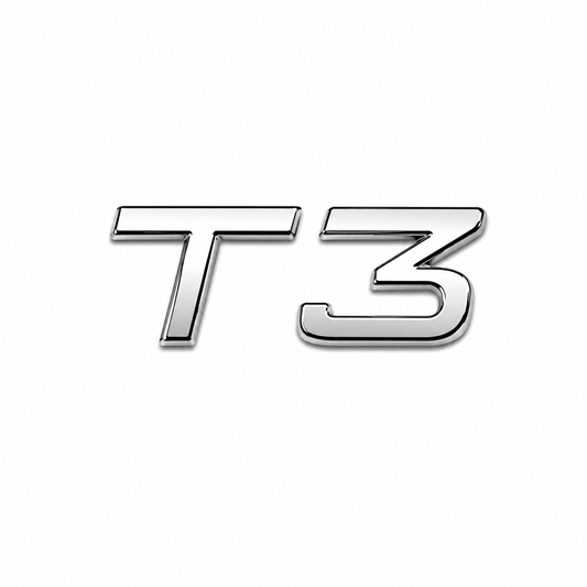 T3 Krom Bagaj Yazısı Volvo Uyumlu