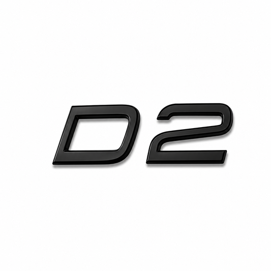 D2 Siyah Bagaj Yazısı Volvo Uyumlu
