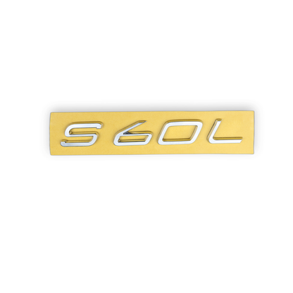 S60L Ölçü: 175x30 mm Krom Bagaj Yazısı Volvo Uyumlu