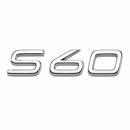 S60 130x30 ölçü Krom Bagaj Yazısı Volvo Uyumlu