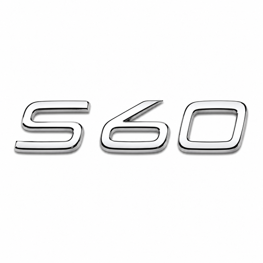S60 130x30 ölçü Krom Bagaj Yazısı Volvo Uyumlu