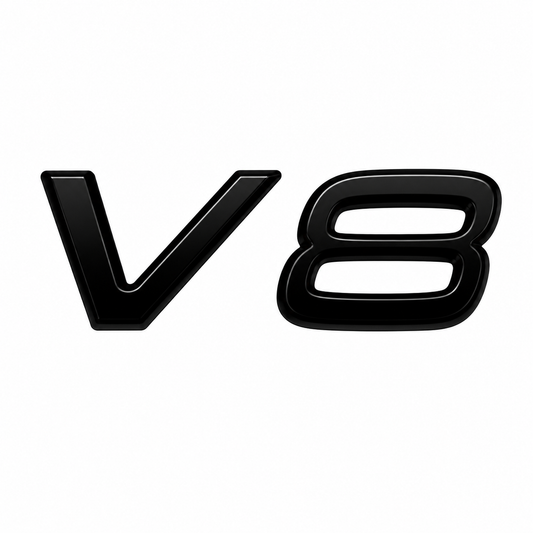 V8 Siyah Bagaj Yazısı Volvo Uyumlu