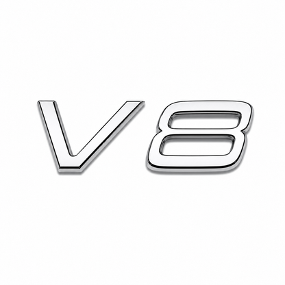 V8 Krom Bagaj Yazısı Volvo Uyumlu