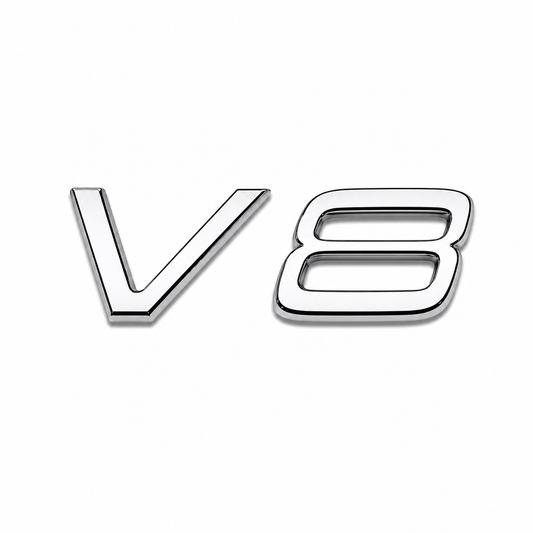 V8 Krom Bagaj Yazısı Volvo Uyumlu