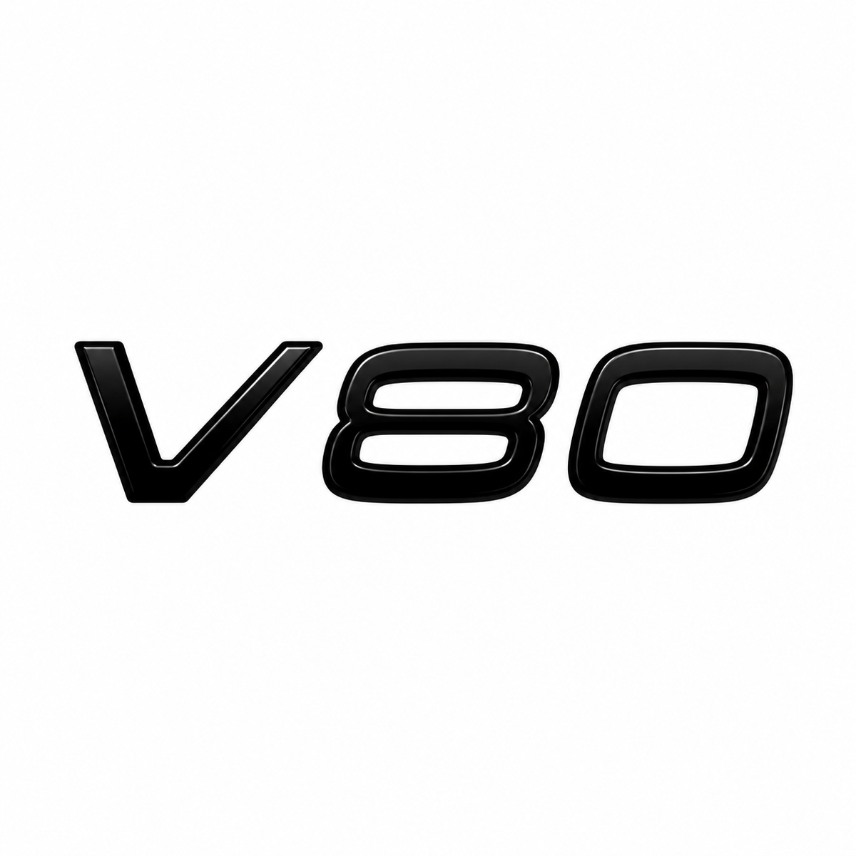 V80 Siyah Bagaj Yazısı Volvo Uyumlu