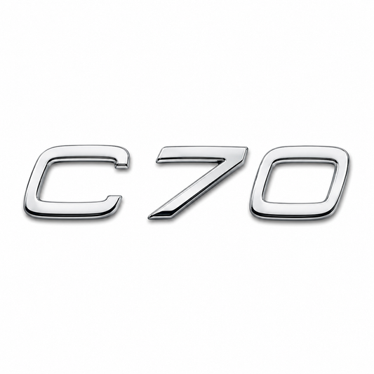C70 Krom Bagaj Yazısı Volvo Uyumlu