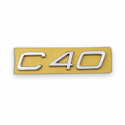 C40 Krom Bagaj Yazısı Volvo Uyumlu