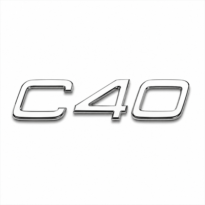 C40 Krom Bagaj Yazısı Volvo Uyumlu