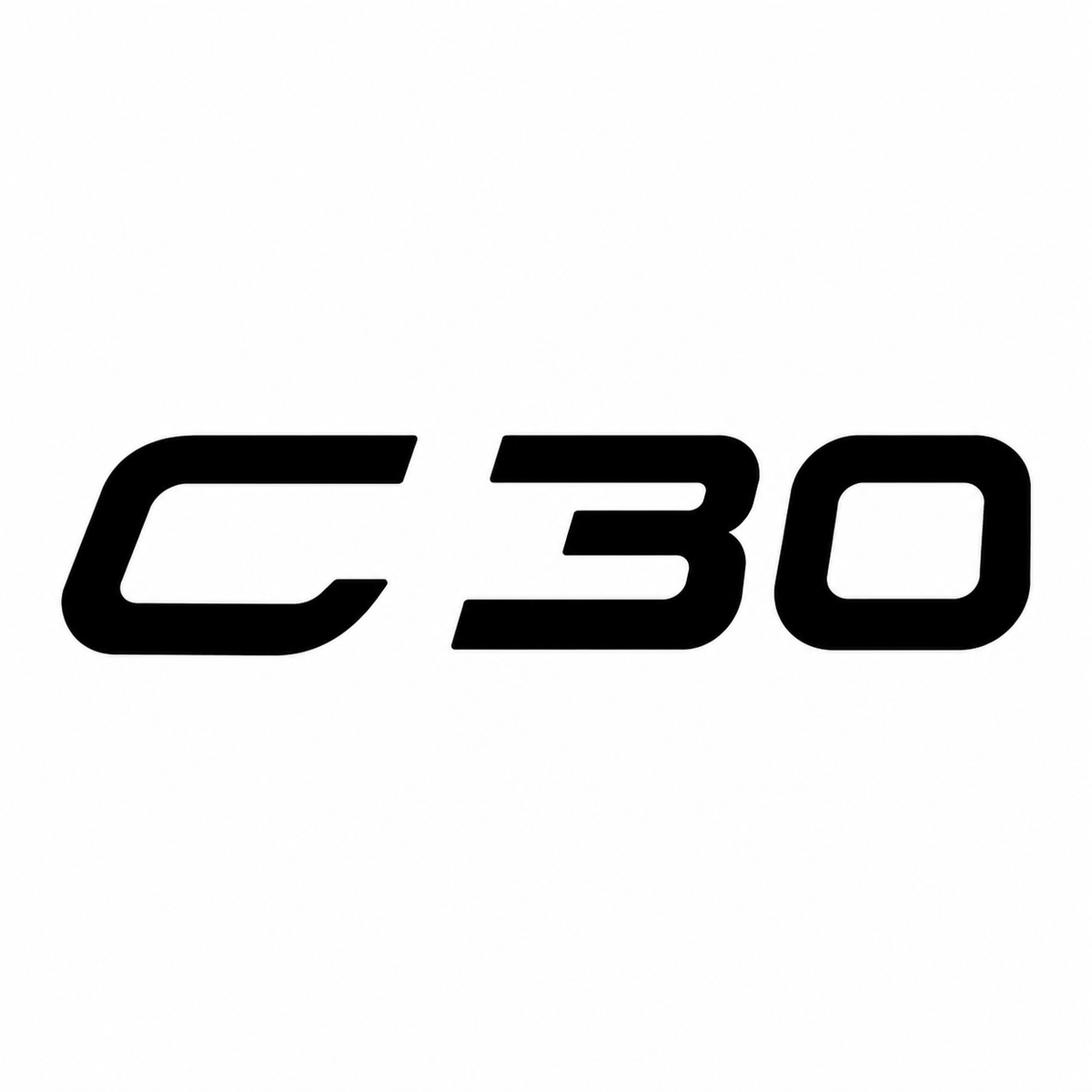 C30 Siyah Bagaj Yazısı Volvo Uyumlu