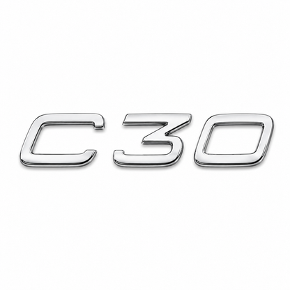 C30 Krom Bagaj Yazısı Volvo Uyumlu