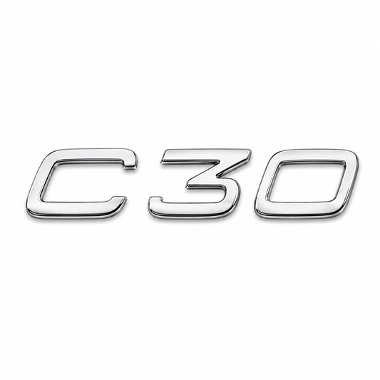 C30 Krom Bagaj Yazısı Volvo Uyumlu