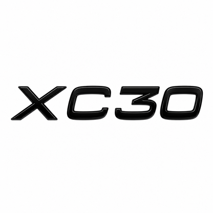 XC30 Siyah Bagaj Yazısı Volvo Uyumlu