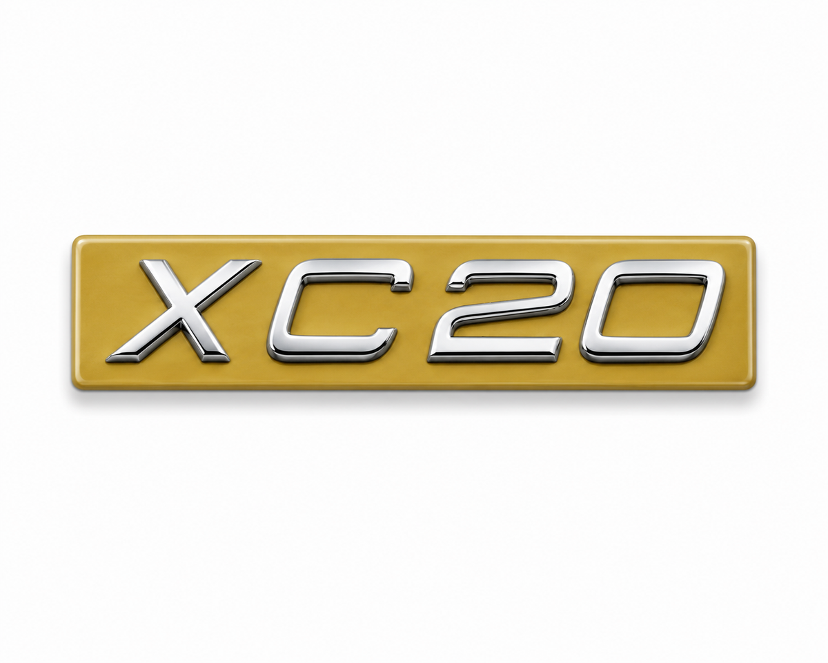 XC20 Krom Bagaj Yazısı Volvo Uyumlu