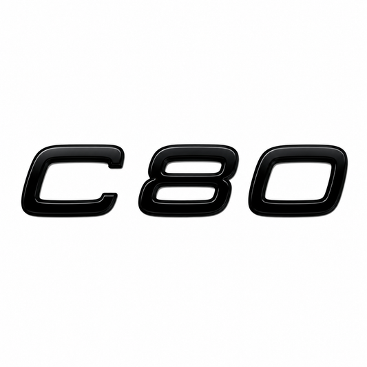 C80 Siyah Bagaj Yazısı Volvo Uyumlu