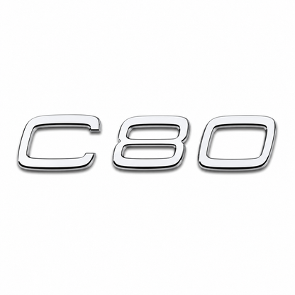 C80 Krom Bagaj Yazısı Volvo Uyumlu